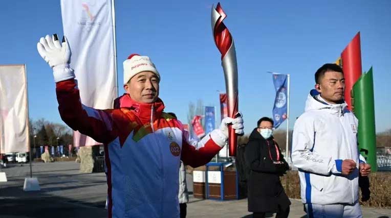 The Olympic torch relay starts in Beijing