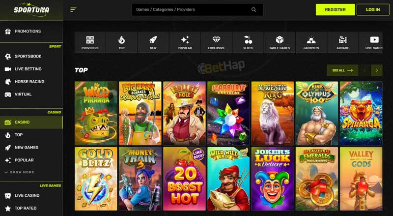 Sportuna Casino Games