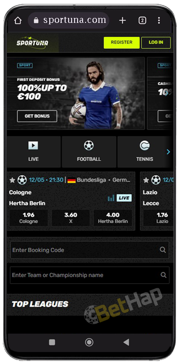 Sportuna Mobile App iOS and Android Download