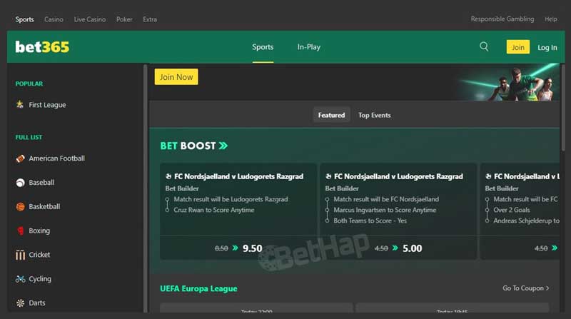 Bet365 Sports Betting