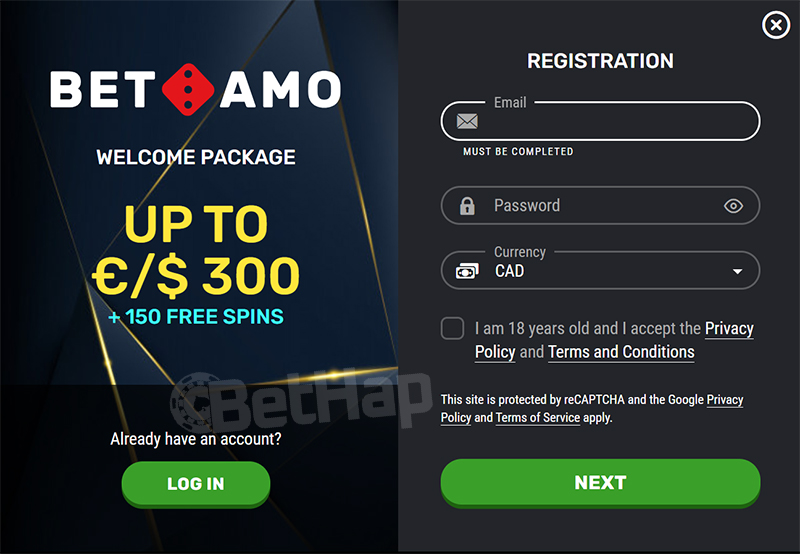 Betamo Registration Process