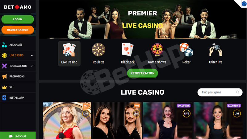 Betamo Live Dealer Games