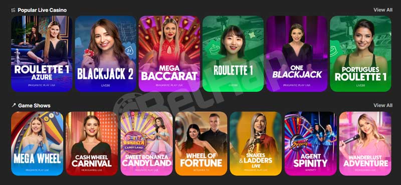 Betblas Live Casino Games