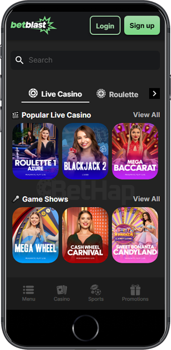 Betblast Casino Mobile Gaming
