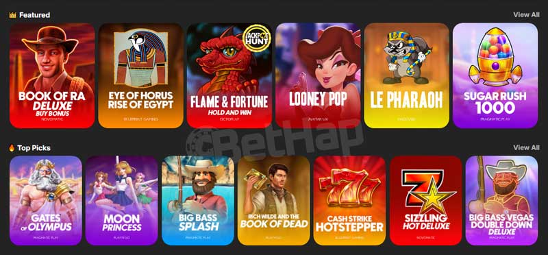 Betblast Casino Section