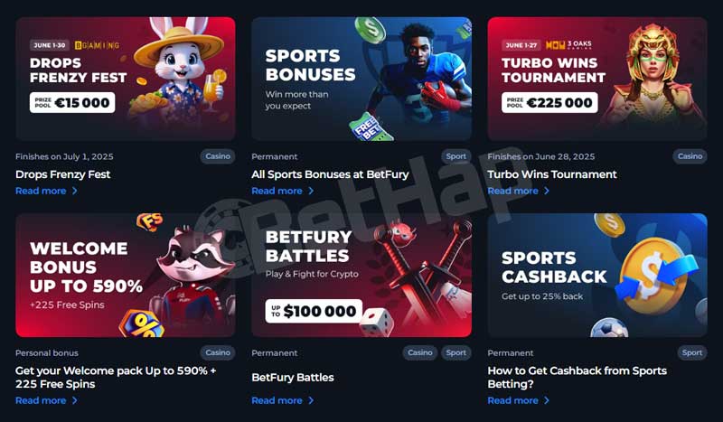 Betfury Bonuses and Promotions