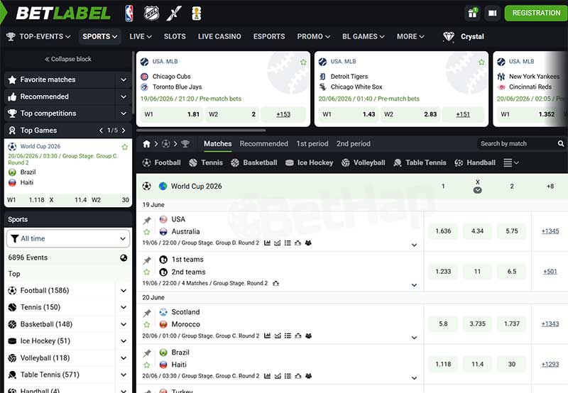 Betlabel Sports Betting