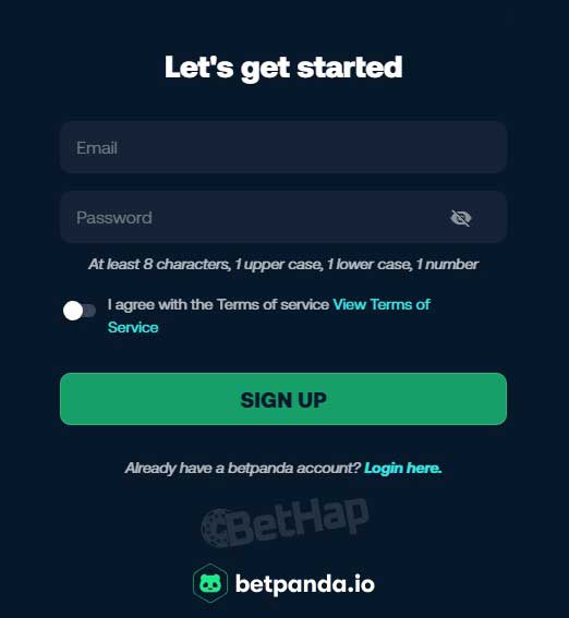 BetPanda Casino Registration Process