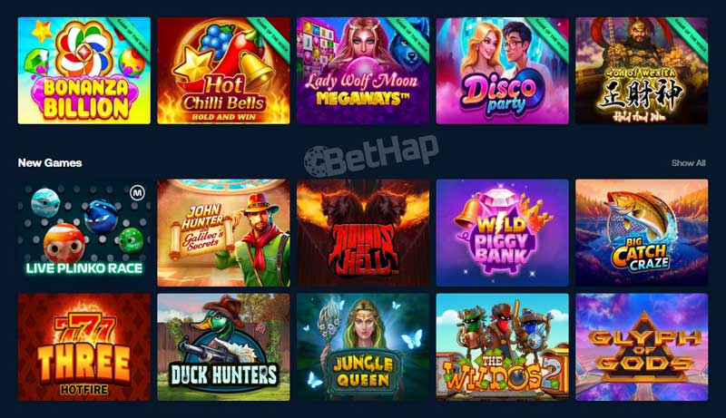 BetPanda Casino Section