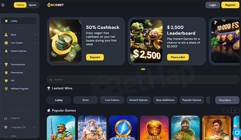 CocoBet Casino Games