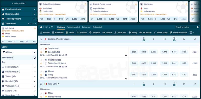 Coldbet Sports and Live Betting