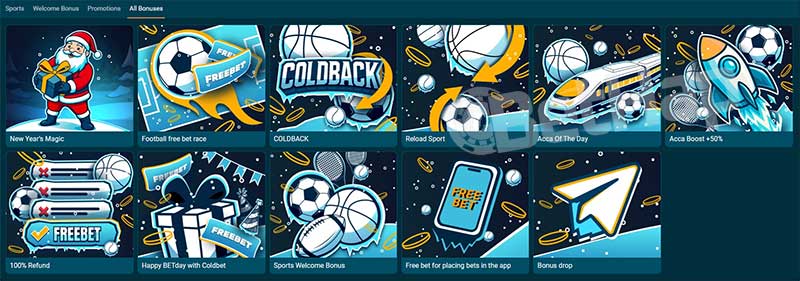 Coldbet Bonuses and Promotions