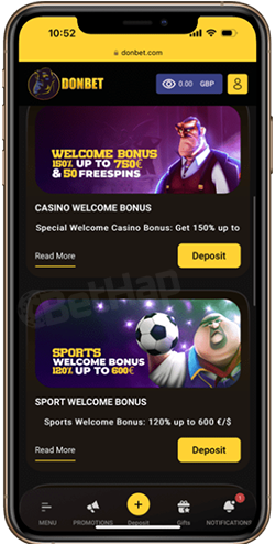 Features of Donbet Mobile Experience We Liked
