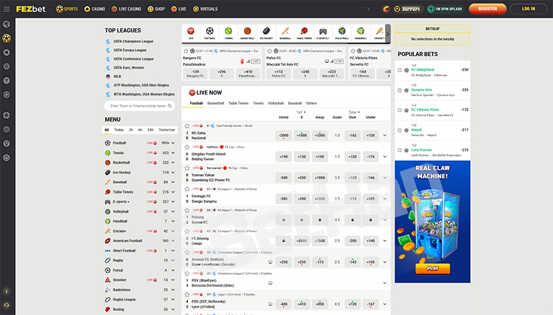 Fezbet Casino Games and Sports Betting