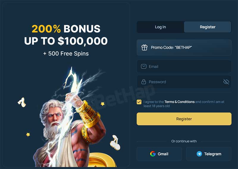 Fortunejack Registration Process