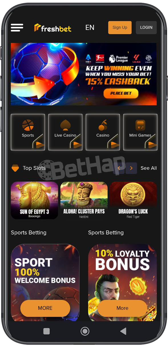 Freshbet App for Android