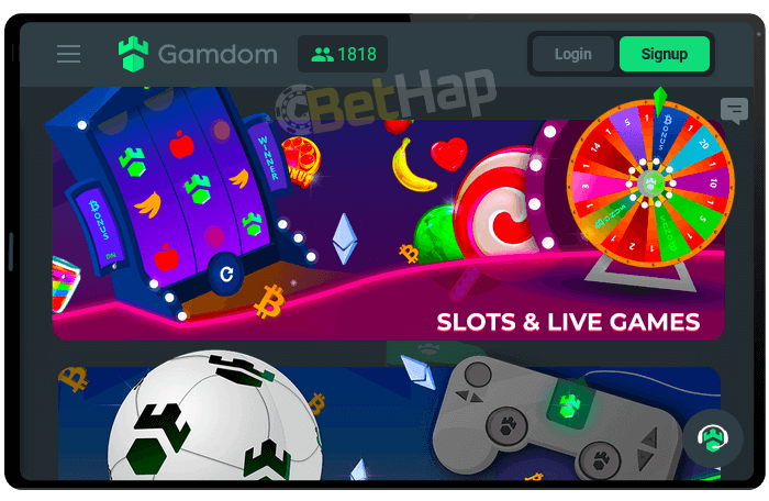 Gamdom Mobile Website