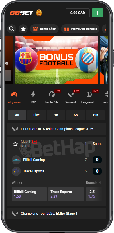 GGBet Mobile Promotions