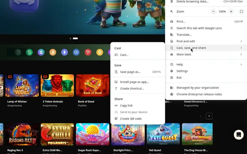 Glorbet Home Screen Shortcut on Android and iPhone