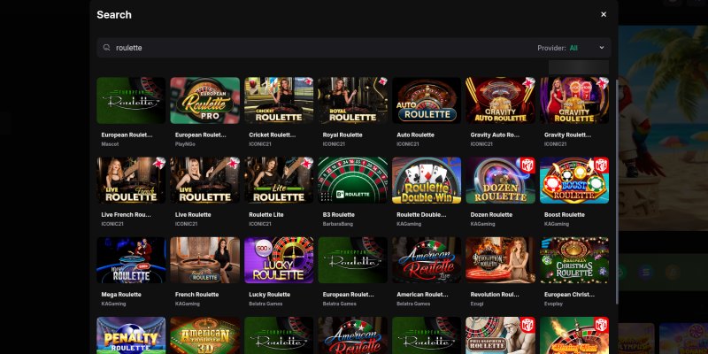Glorbet RNG Roulette and Blackjack Tables