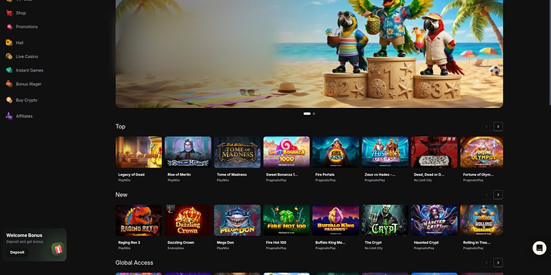 Glorbet Casino Slot Rows and the BTG Shelf