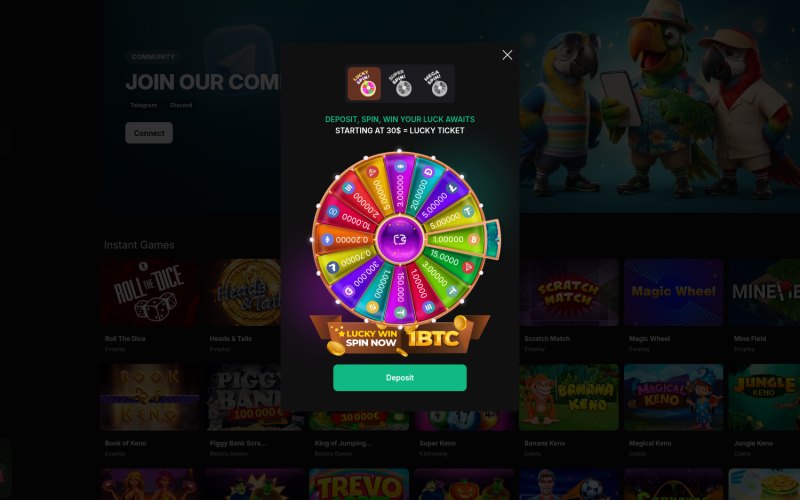 Glorbet Lucky Wheel and Feedback Gifts