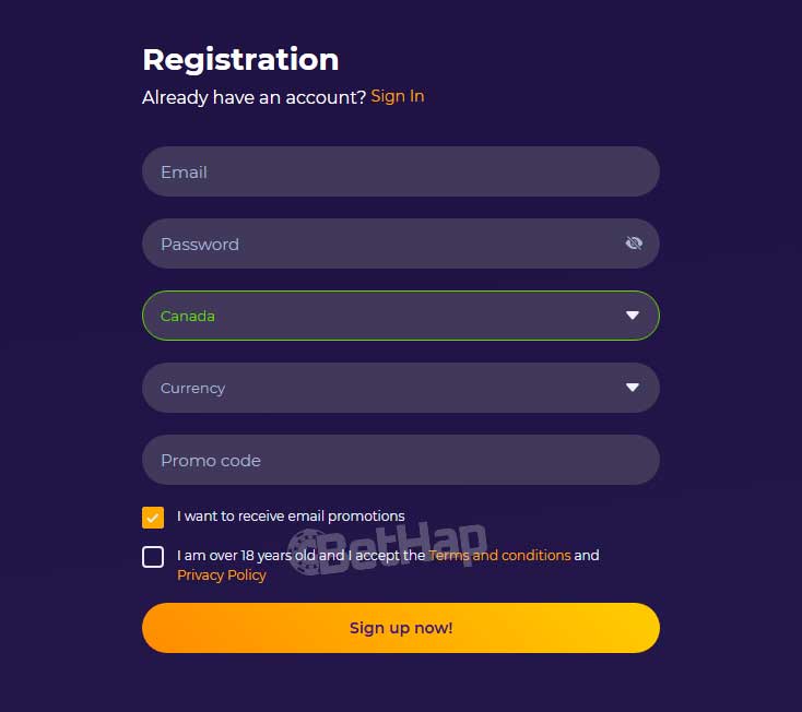 iWildCasino Registration and Sign Up