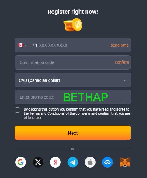 JVSpin Casino Registration Process