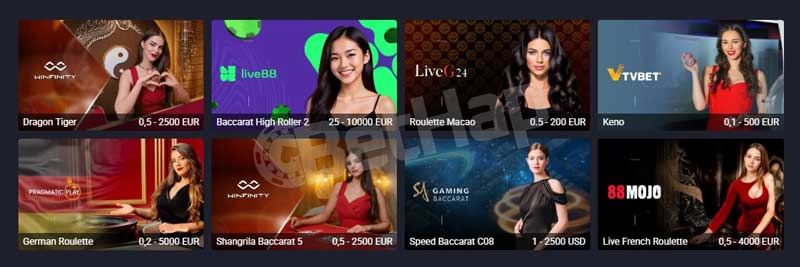 JVSpin Live Casino