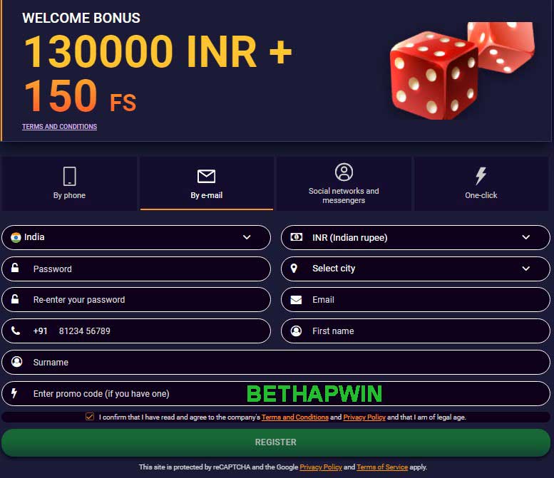 JVSpinBet Registration Step by Step