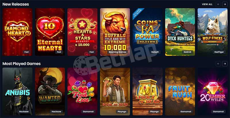 Kryptosino Casino Section