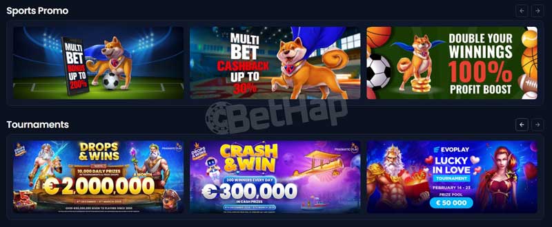 Kryptosino Bonuses for Registered Users