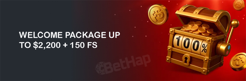 Megapari Welcome Package up to $2,200 + 150 Free Spins