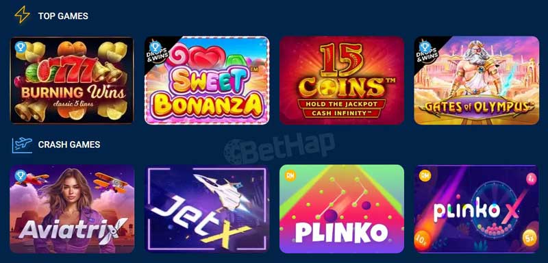 MostBet Casino Section