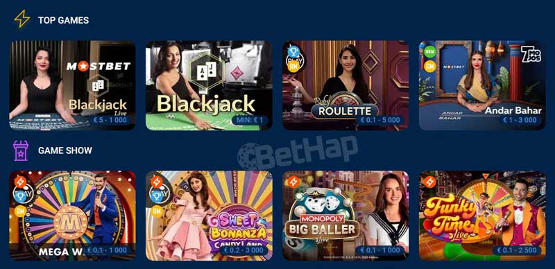 Mostbet Live Casino
