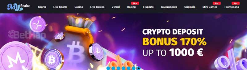 Mystake Crypto Bonus