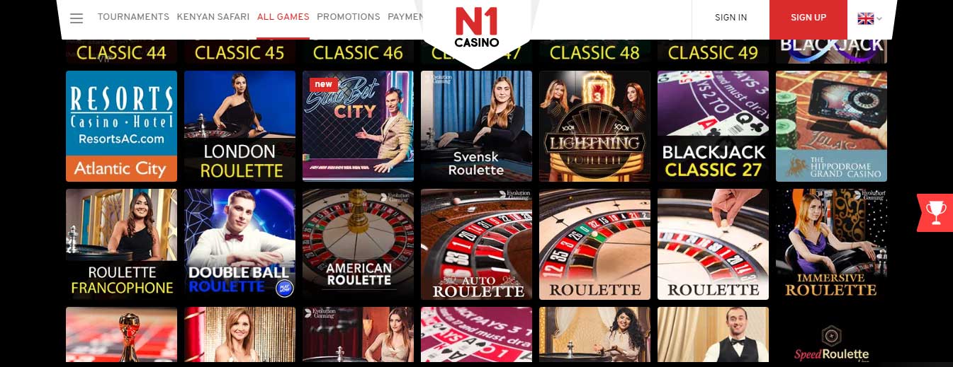 N1Casino - Live Casino