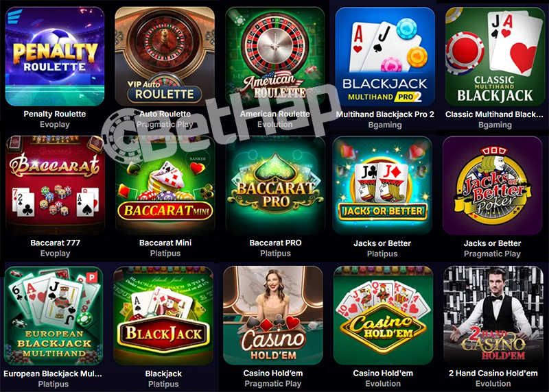 NV Казино Игри на маса