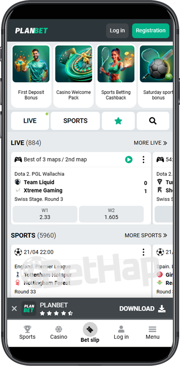 Planbet Application for iOS