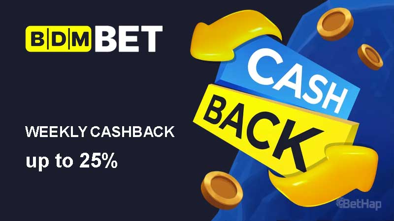 BDMBet Weekly Cashback