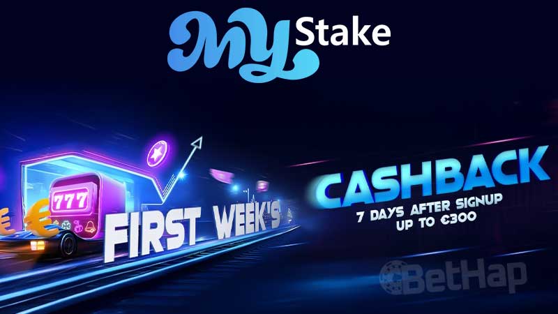 First Week&rsquo;s Cashback at MyStake &ndash; Get Up to &euro;300 Back