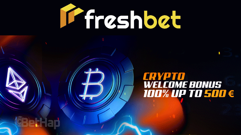 Freshbet Crypto Welcome Bonus up to &euro;500