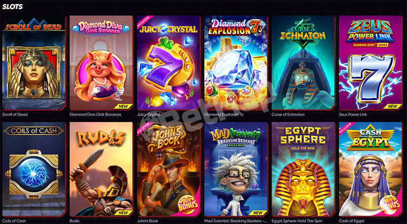 Quickwin Casino Oberfläche