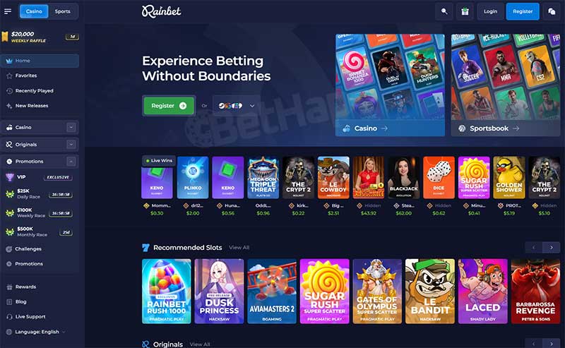 More About Rainbet casino