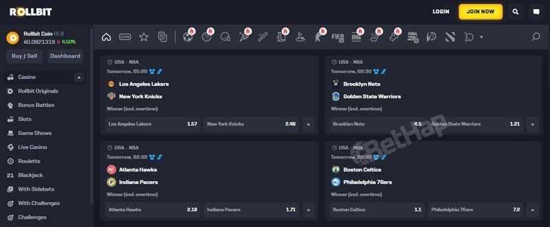 Rollbit Sports Betting