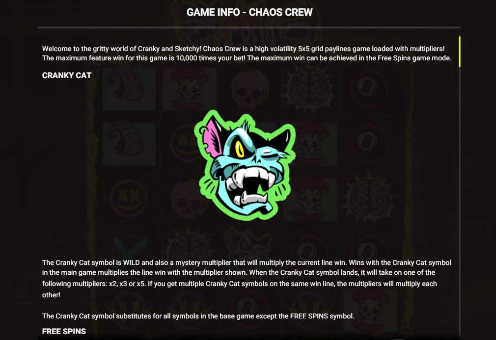 Jeu Chaos Crew sur Stake Casino