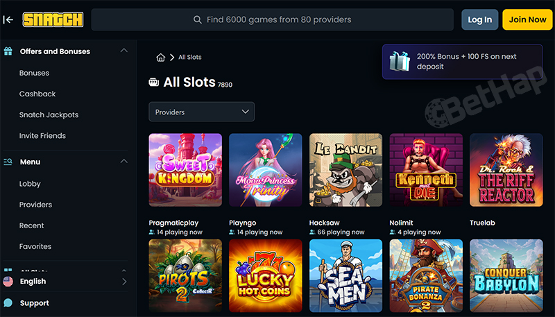 Snatch Casino Slots