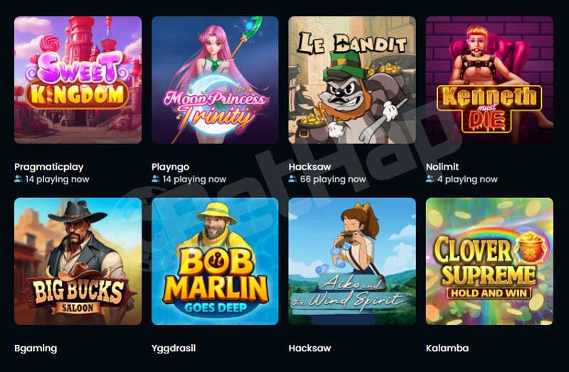 Snatch Casino Games Section