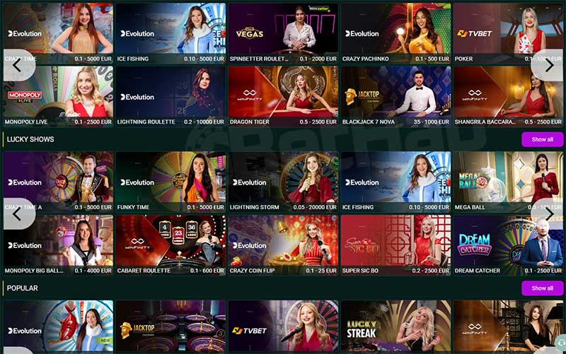 SpinBetter Live Casino Review