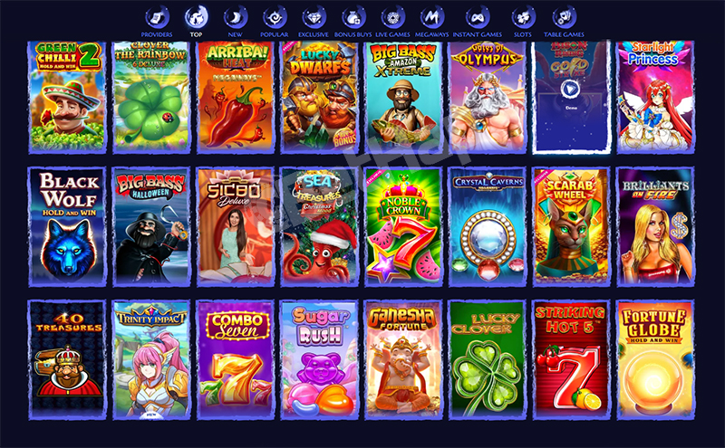 Spinight Casino Section